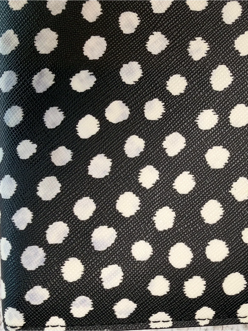 kate spade Black and White Polka Dot Zip Wallet
